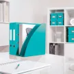 Spirálfüzet, A4, kockás, 80 lap, LEITZ "Wow", jégkék 1 db