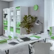 Spirálfüzet, A4, kockás, 80 lap, LEITZ "Wow", zöld 1 db