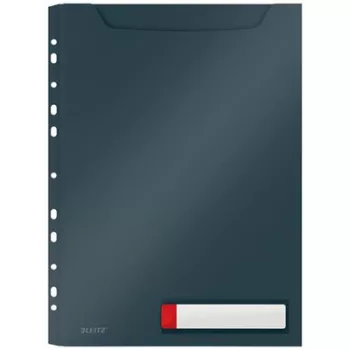   Genotherm, lefűzhető, A4 maxi, LEITZ "Cosy Privacy", bársonyszürke