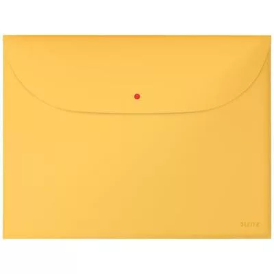 Irattartó tasak, 2 zsebes, A4, PP, pantentos, LEITZ "Cosy", melegsárga 3 db
