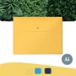 Irattartó tasak, 2 zsebes, A4, PP, pantentos, LEITZ "Cosy", melegsárga 3 db