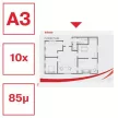 Genotherm, lefűzhető, A3, 85 mikron, narancsos felület, fekvő, ESSELTE 10 db