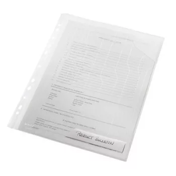   Genotherm, "L", lefűzhető, A4, 200 mikron, LEITZ "CombiFile", áttetsző