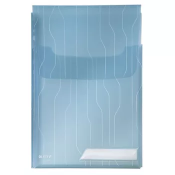   Genotherm, lefűzhető, A4, 200 mikron, füllel, LEITZ "CombiFile Jumbo", kék
