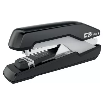 Tűzőgép, 60 lap, lapos tűzés, RAPID "Supreme OmniPress S060", fekete 1 db