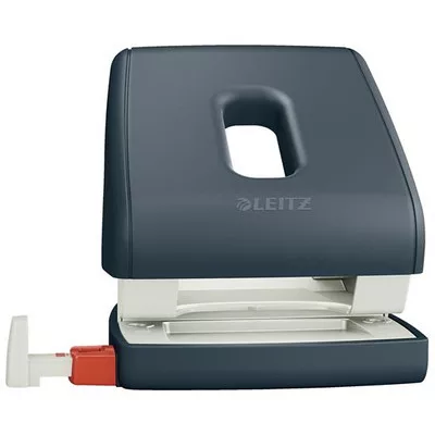 Lyukasztó, kétlyukú, 30 lap, LEITZ "Cosy", bársonyszürke 1 db