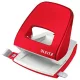 Lyukasztó, kétlyukú, 30 lap, LEITZ "Nexxt Wow", piros 1 db