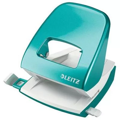 Lyukasztó, kétlyukú, 30 lap, LEITZ "Nexxt Wow", jégkék 1 db