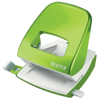   Lyukasztó, kétlyukú, 30 lap, LEITZ "Nexxt Wow", zöld 1 db