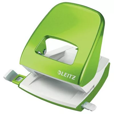 Lyukasztó, kétlyukú, 30 lap, LEITZ "Nexxt Wow", zöld 1 db