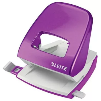   Lyukasztó, kétlyukú, 30 lap, LEITZ "Nexxt Wow", lila 1 db