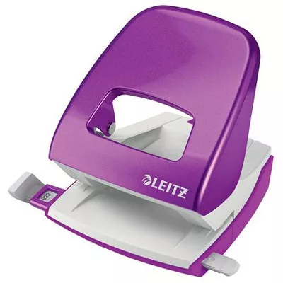 Lyukasztó, kétlyukú, 30 lap, LEITZ "Nexxt Wow", lila 1 db