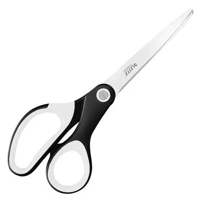 Olló, irodai, 20,5 cm, LEITZ "Wow Titán", fekete 1 db