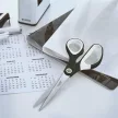 Olló, irodai, 20,5 cm, LEITZ "Wow Titán", fekete 1 db