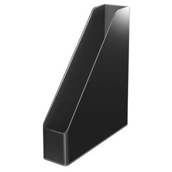   Iratpapucs, műanyag, 73 mm, kettős színhatású, LEITZ "Duo", fekete