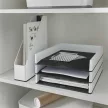 Iratpapucs, műanyag, 73 mm, kettős színhatású, LEITZ "Wow", fekete 1 db