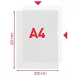 Genotherm, "L", A4, 105 mikron, narancsos felület, ESSELTE "Standard" 10 db