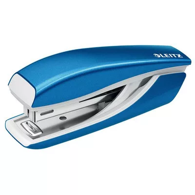 Tűzőgép, mini, No. 10, 10 lap, fém, LEITZ "Nexxt Wow", kék 1 db