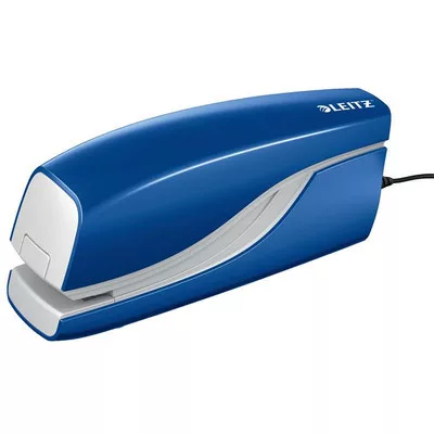 Tűzőgép, elektromos, No. 10, 10 lap, LEITZ "Nexxt 5532", kék 1 db
