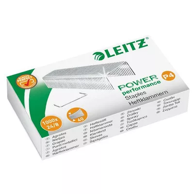 Tűzőkapocs, 24/8, LEITZ "P4" 1000 db