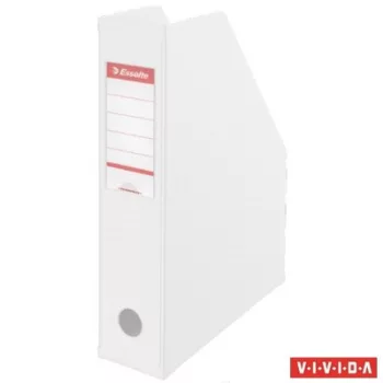   Iratpapucs, PVC/karton, 70 mm, összehajtható, ESSELTE, Vivida fehér 1 db