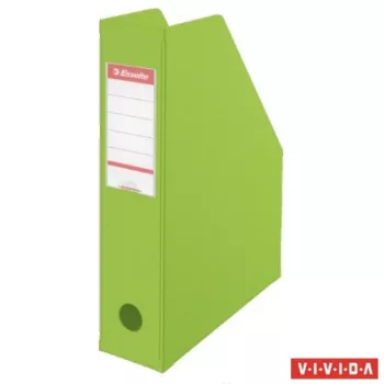   Iratpapucs, PVC/karton, 70 mm, összehajtható, ESSELTE, Vivida zöld 1 db