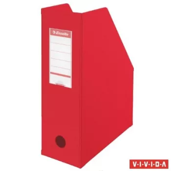   Iratpapucs, PVC/karton, 100 mm, összehajtható, ESSELTE, Vivida piros 1 db