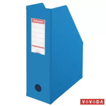   Iratpapucs, PVC/karton, 100 mm, összehajtható, ESSELTE, Vivida kék 1 db