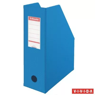 Iratpapucs, PVC/karton, 100 mm, összehajtható, ESSELTE, Vivida kék 1 db