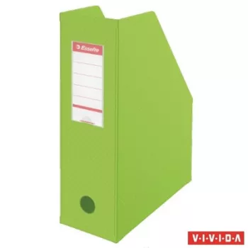   Iratpapucs, PVC/karton, 100 mm, összehajtható, ESSELTE, Vivida zöld 1 db