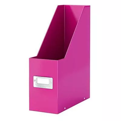 Iratpapucs, PP/karton, 95 mm, LEITZ "Click&Store", rózsaszín 1 db