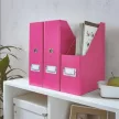 Iratpapucs, PP/karton, 95 mm, LEITZ "Click&Store", rózsaszín 1 db