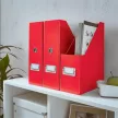 Iratpapucs, PP/karton, 95 mm, LEITZ "Click&Store", piros 1 db