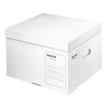   Archiválókonténer, M méret, LEITZ "Infinity", fehér 1 db