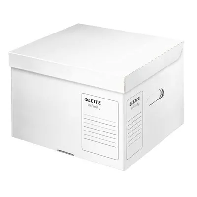 Archiválókonténer, M méret, LEITZ "Infinity", fehér 1 db