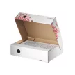 Archiválódoboz, A4, 80 mm, újrahasznosított karton, felfelé nyíló, ESSELTE "Speedbox", fehér 1 db