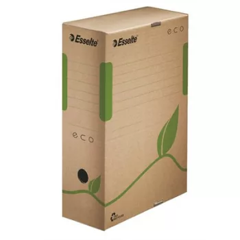   Archiválódoboz, A4, 100 mm, újrahasznosított karton, ESSELTE "Eco", barna 1 db