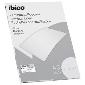   Meleglamináló fólia, 80 mikron, A3, fényes, IBICO "Light"
