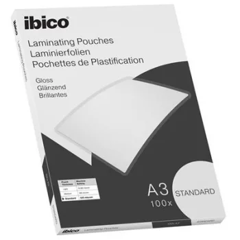   Meleglamináló fólia, 125 mikron, A3, fényes, IBICO "Standard"