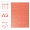 Spirálfüzet, A5, kockás, 80 lap, ESSELTE "Colour'Breeze", korall