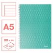 Spirálfüzet, A5, vonalas, 80 lap, ESSELTE "Colour'Breeze", zöld