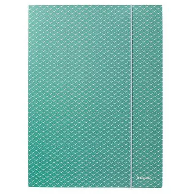 Gumis mappa, karton, A4, ESSELTE "Colour'Breeze", zöld 1 db