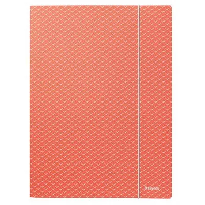 Gumis mappa, karton, A4, ESSELTE "Colour'Breeze", korall 1 db
