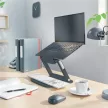 Laptop állvány, állítható, LEITZ "Ergo", szürke 1 db