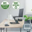 Laptop állvány, állítható, LEITZ "Ergo", szürke 1 db