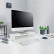 Monitorállvány, LEITZ "Ergo", fehér 1 db