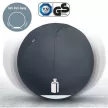 Ülőlabda, nehezékkel, 55cm, LEITZ "Ergo Active", sötétszürke 1 db