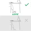 Lábtámasz, állítható, LEITZ "Ergo" 1 db