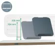 Asztali rendszerező, laptop tartóval, 80x25 cm, LEITZ "Ergo" 1 db