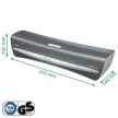 Laminálógép, A3, 80-125 mikron, LEITZ "iLam Office", ezüst 1 db
